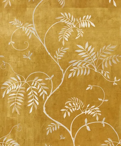 Painted Vines on Antique Gold HD Phone Wallpaper