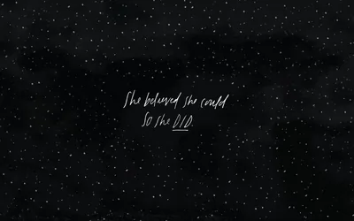 free Aesthetic Quote Cute Dark Girly Wallpaper