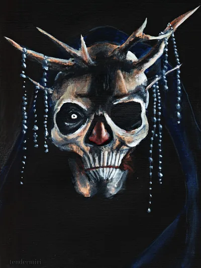 d e v i l Malakai Black in acrylic