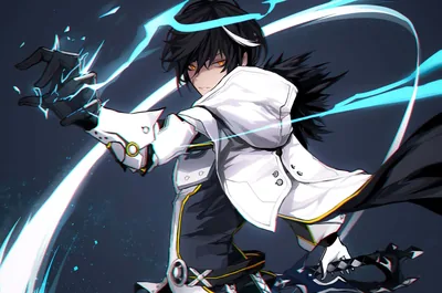 HD Black Anime Boy Background