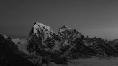 Snow Peaks Above the Clouds HD Wallpaper