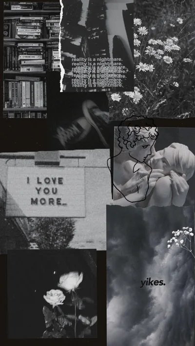 aesthetic black wallpapers