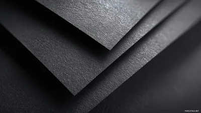 Stacked Black Paper Sheets HD Wallpaper