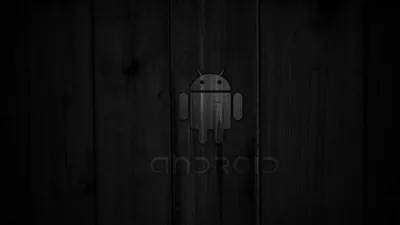 Android Robot on Dark Wood Planks HD Wallpaper