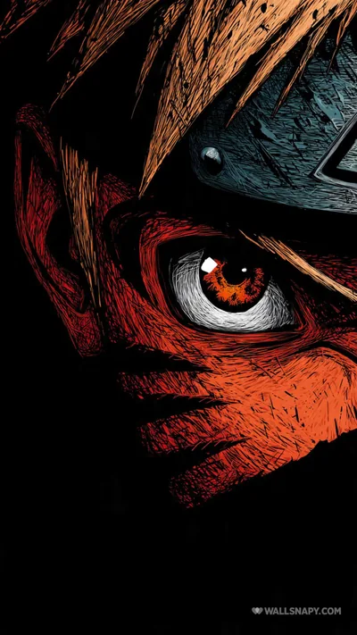 Naruto uzumaki night vibe amoled black wallpaper