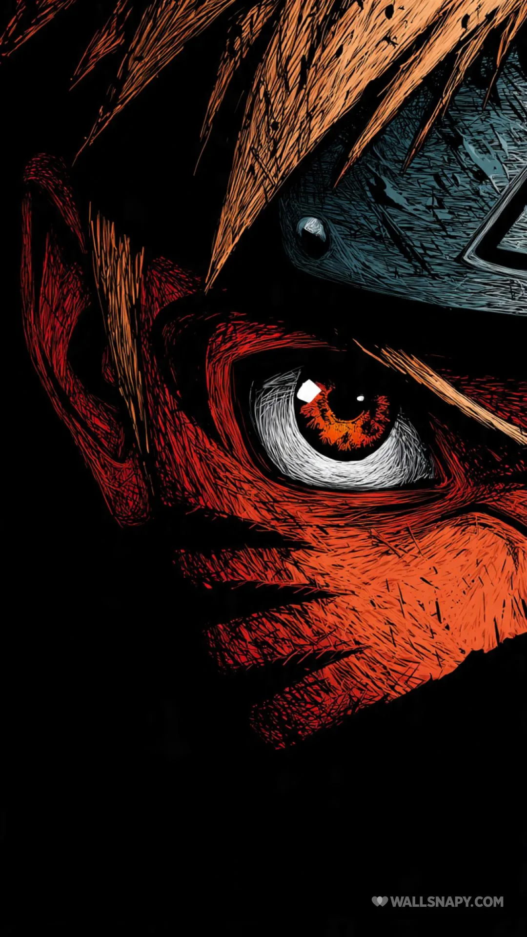 Naruto uzumaki night vibe amoled black wallpaper
