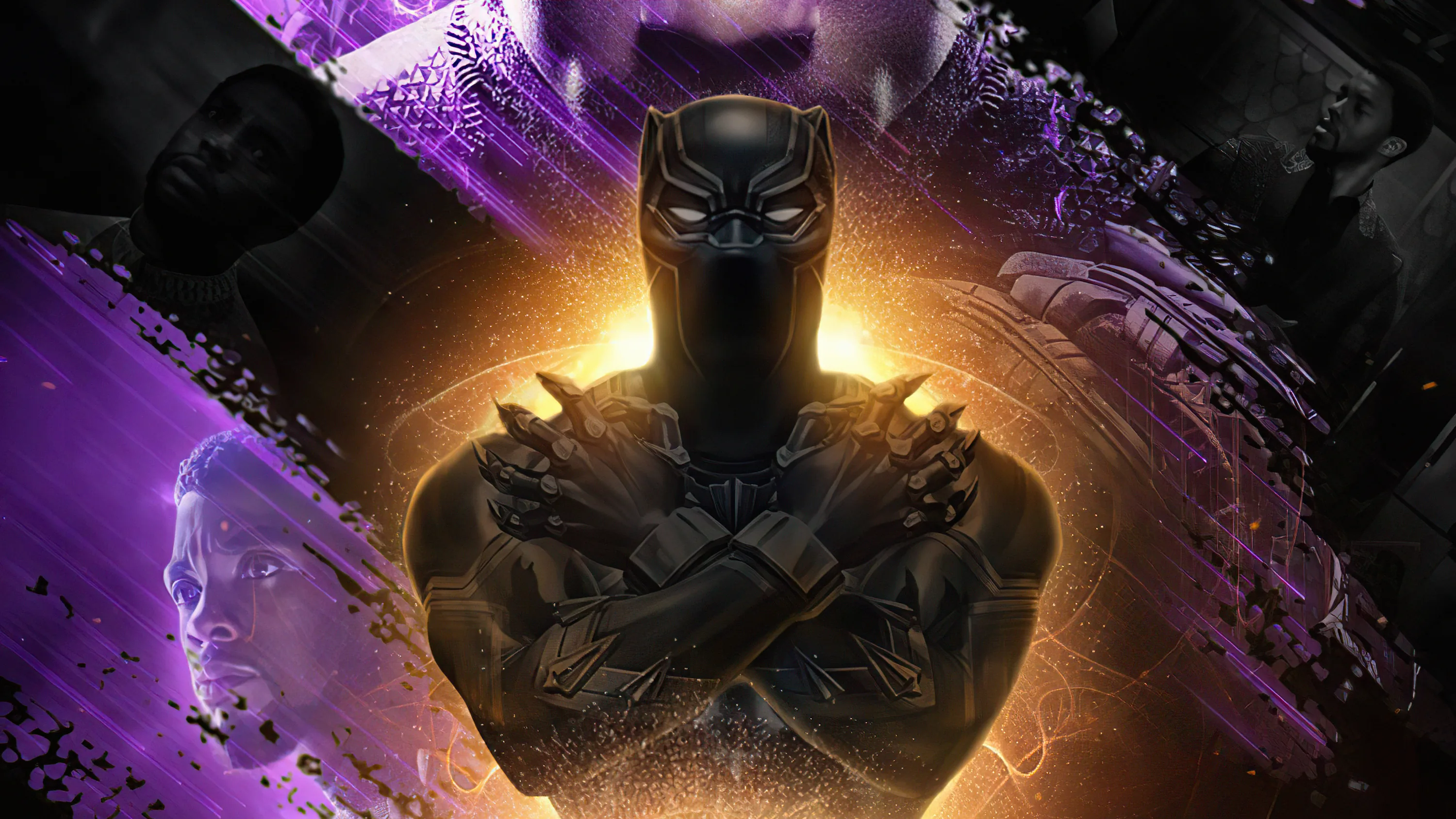 Chadwick Boseman Black Panther Fan Art 4k Wallpaper, HD Movies Wallpapers, 4k Wallpapers