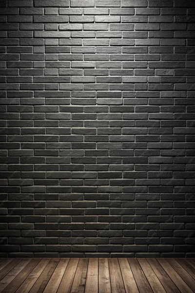 Brick Wall and Wooden Floor Studio Backdrop HD Phone Wallpaper