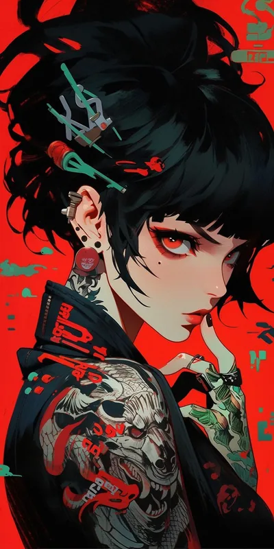 Goth Cyberpunk Girl