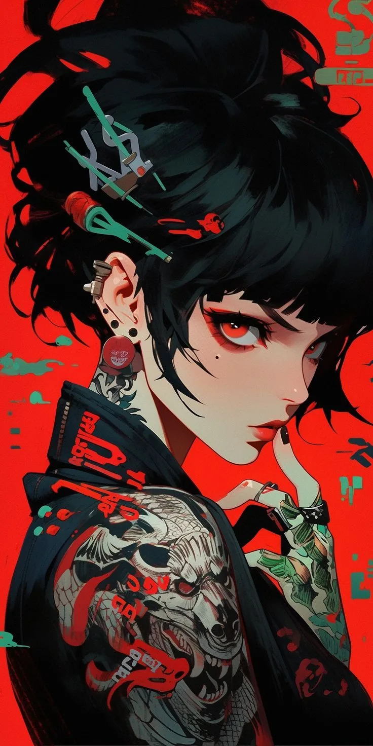 Goth Cyberpunk Girl