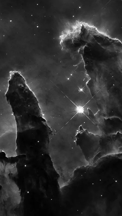 Space Galaxy Star Far Night Science Nature Bw Dark iPhone 6 Wallpaper