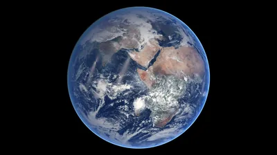 Eastern Hemisphere from Space HD Wallpaper