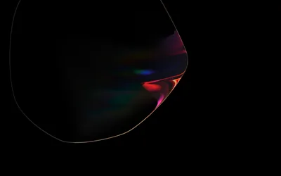Prismatic Bubble Edge on Black HD Wallpaper