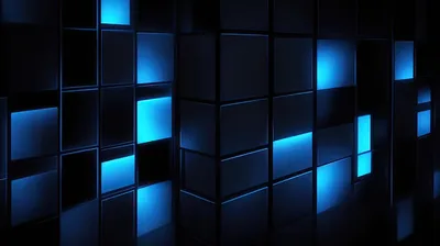 Black Square Wallpaper 4K