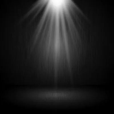 Stage Spotlight in Black and White HD Wallpaper