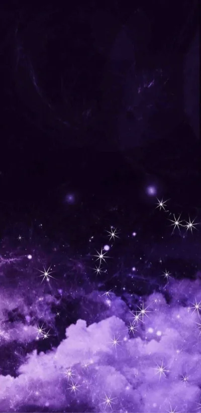 Purple Glitter Wallpaper