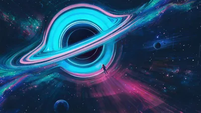 Black Hole Space Art Wallpaper 4K HD PC
