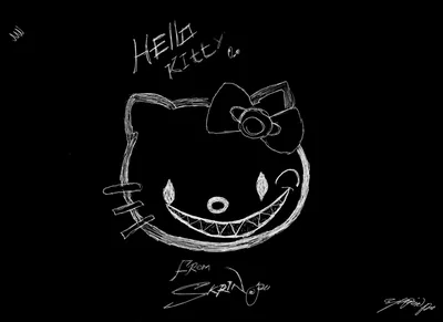 Hello Kitty Black Wallpapers