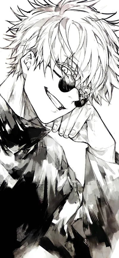 Gojo Satoru Black And White Wallpapers