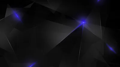 Purple Light Points on Black Polygons HD Wallpaper