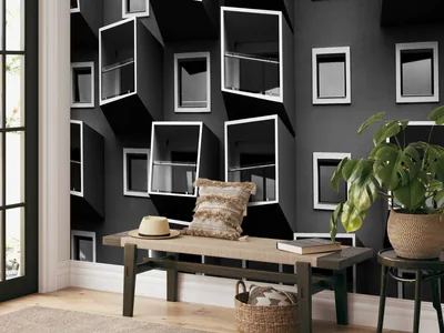 Living in Boxes Wallpaper
