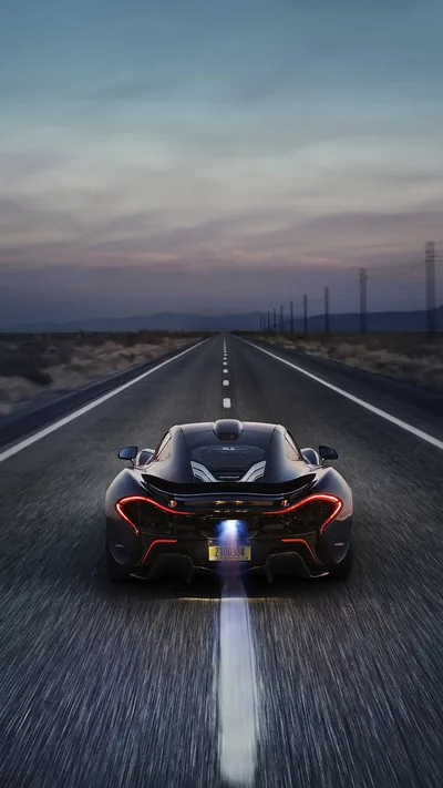Black Sports Car Speed iPhone Wallpaper