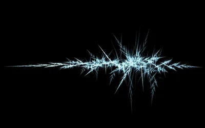 Blue Ice Crystal Burst HD Wallpaper