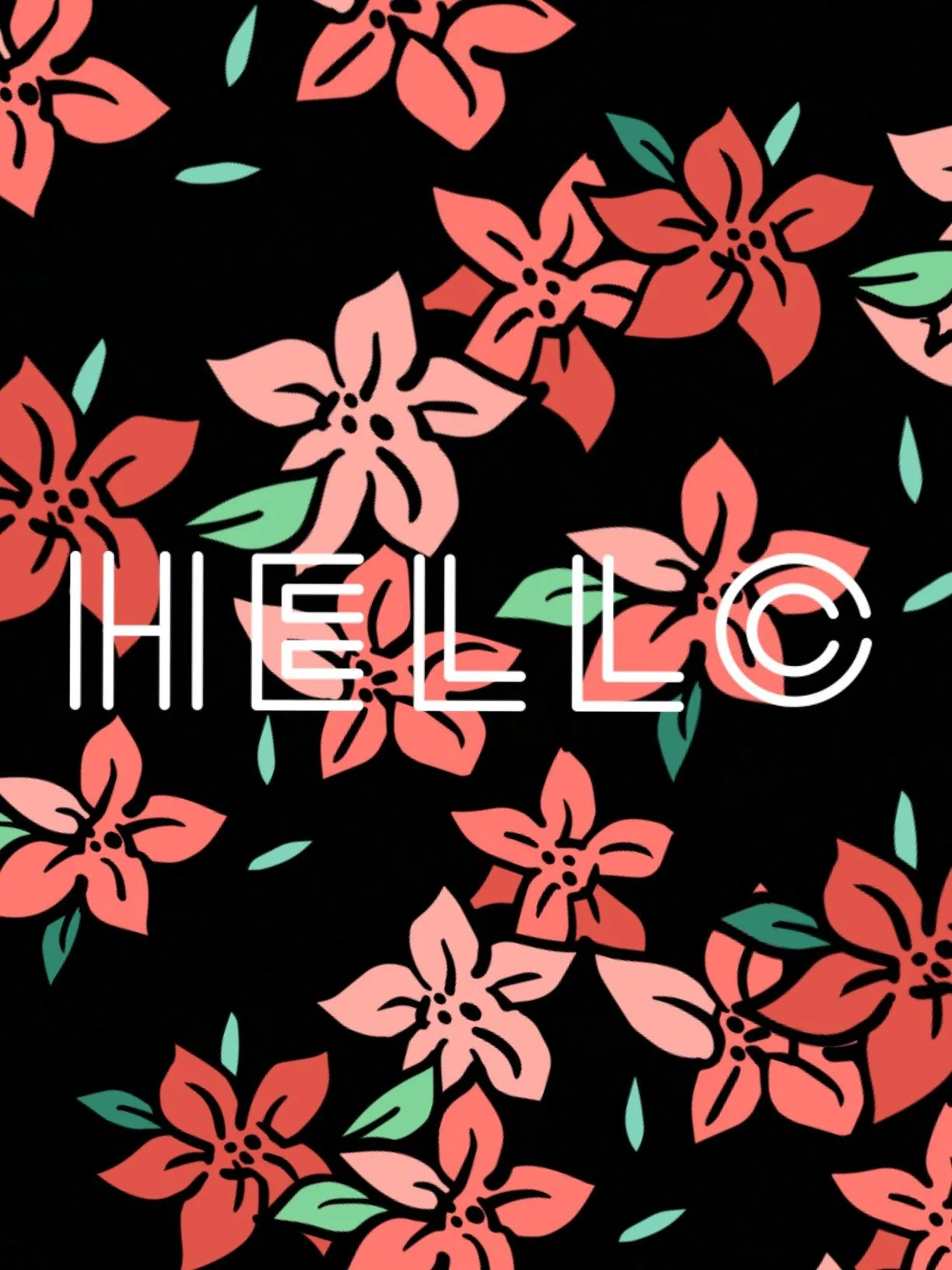 Cute phone wallpaper black floral wallpapers