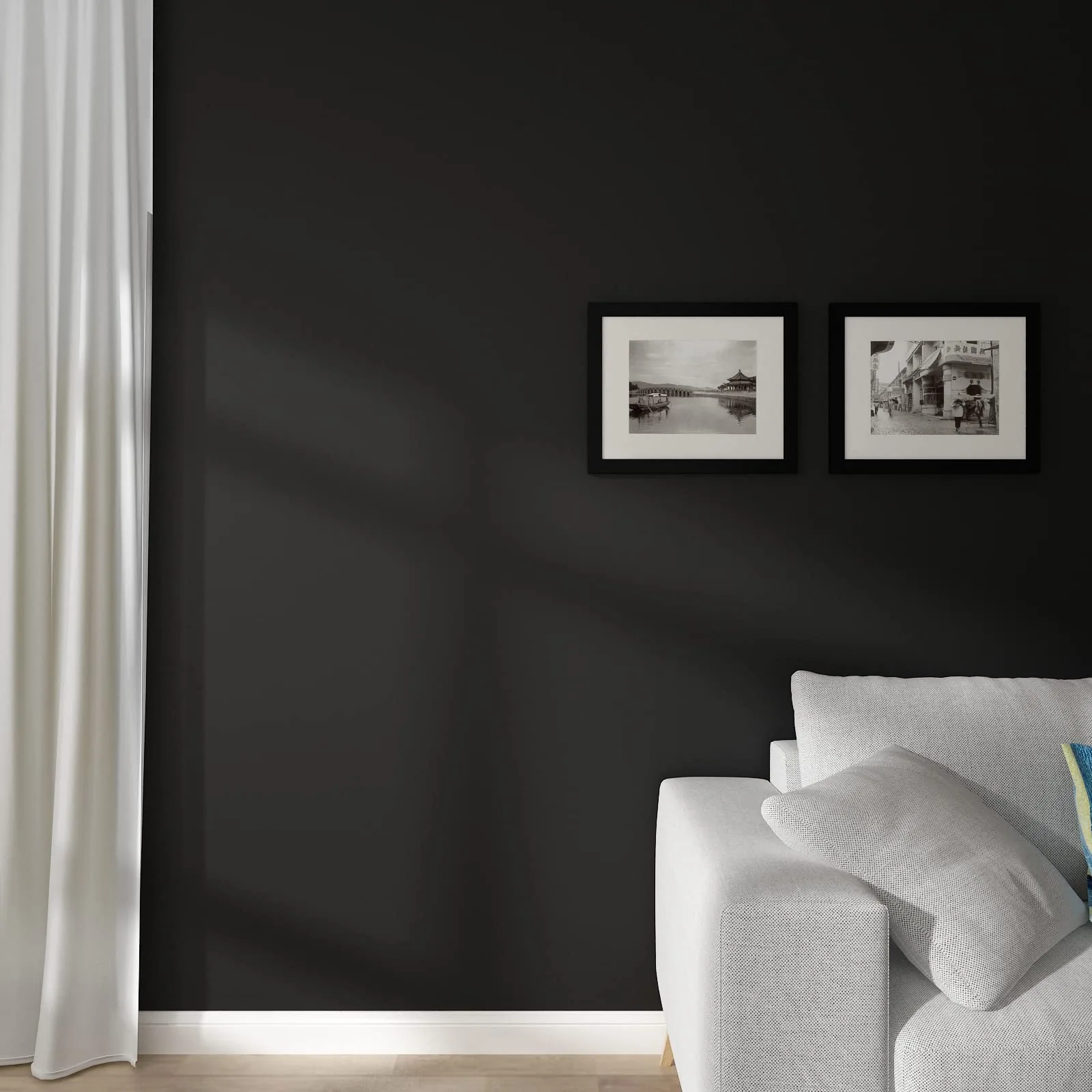 Decotalk Black Wallpaper Peel and Stick Black Wallpaper for Bedroom Self Adh