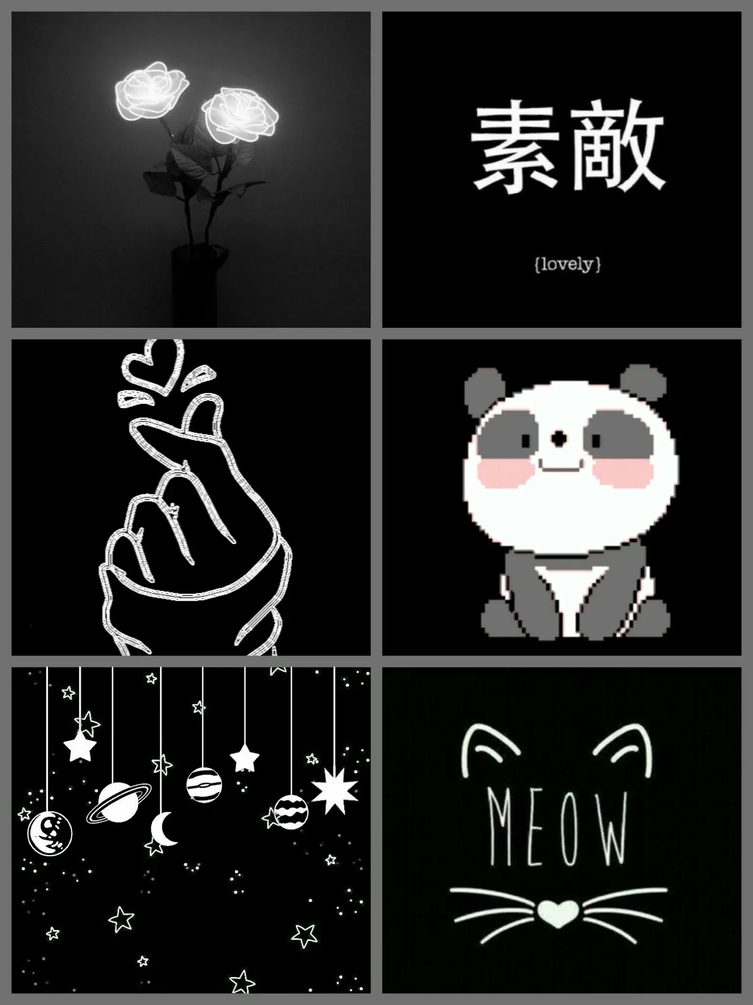 Cute Aesthetic Pictures Black