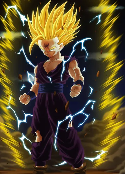 Gohan iPhone Surrounded Wallpaper