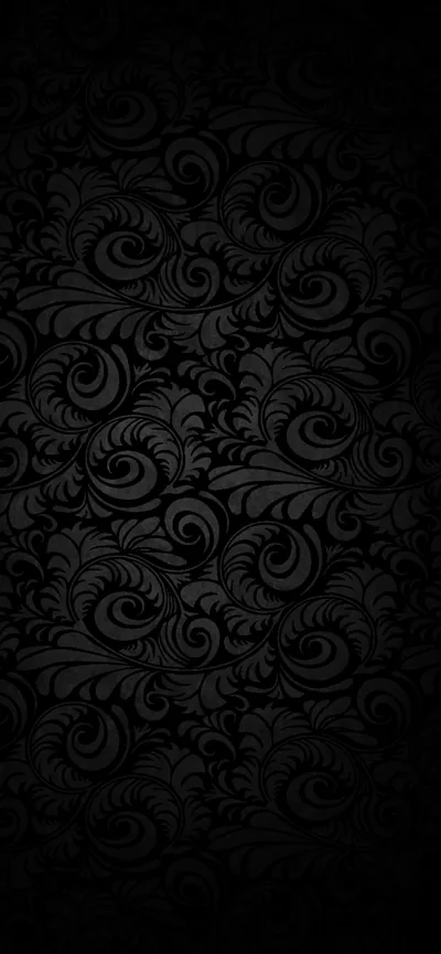 Ornate Paisley Scrollwork in Charcoal HD Phone Wallpaper