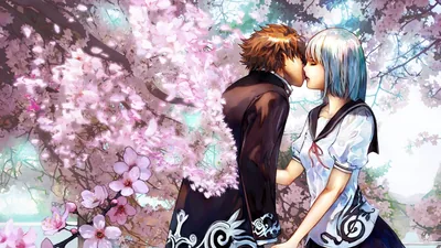 Wallpaper 2 Woman in Black and White School Uniform Anime Character, Background Downl