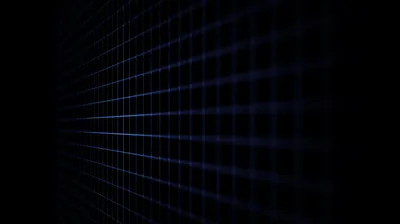 Faint Blue Grid Fading into Black HD Wallpaper