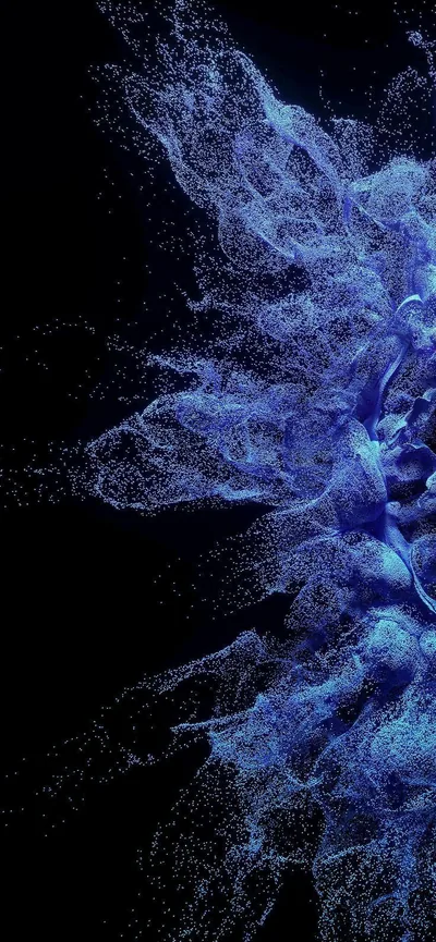 Black Blue Amoled Wallpaper