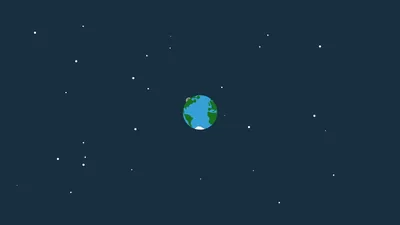 Pixel Earth in a Starry Night Sky HD Wallpaper