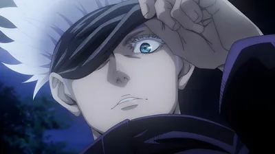 Gojo Satoru Intense Close Up 4K Anime Wallpaper
