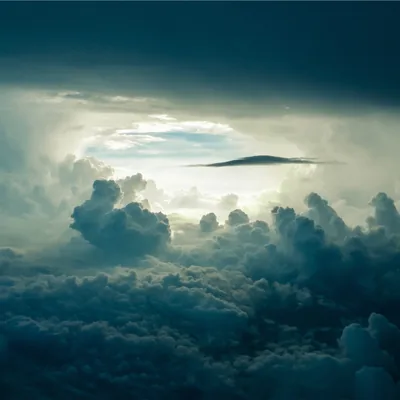 Storm Clouds Seen from Above HD Wallpaper