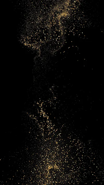Gold Dust Scattered on Black HD Phone Wallpaper