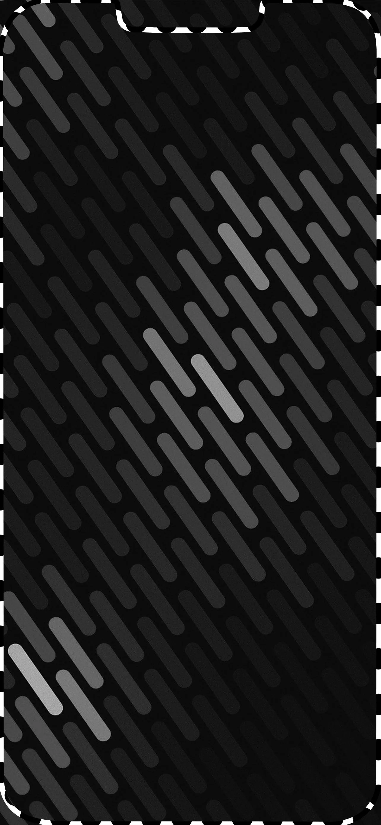 iPhone 13 Pro Max Black and White Border Wallpaper