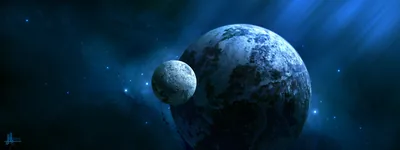 Black Blue Wallpaper Planet Wallpaper