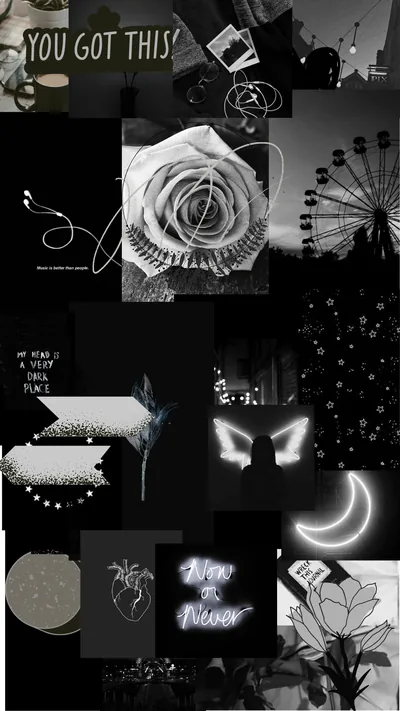 Black Phone Wallpaper with Aesthetic Style