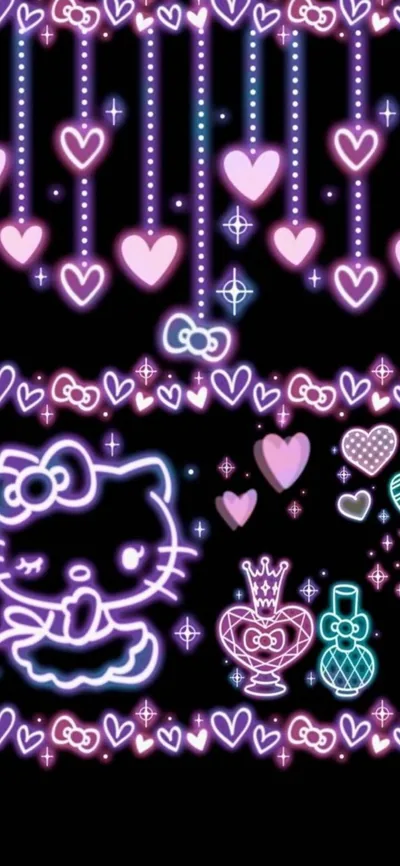 Black Hello Kitty Desktop Wallpapers
