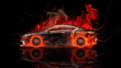 HD Black Fire Background