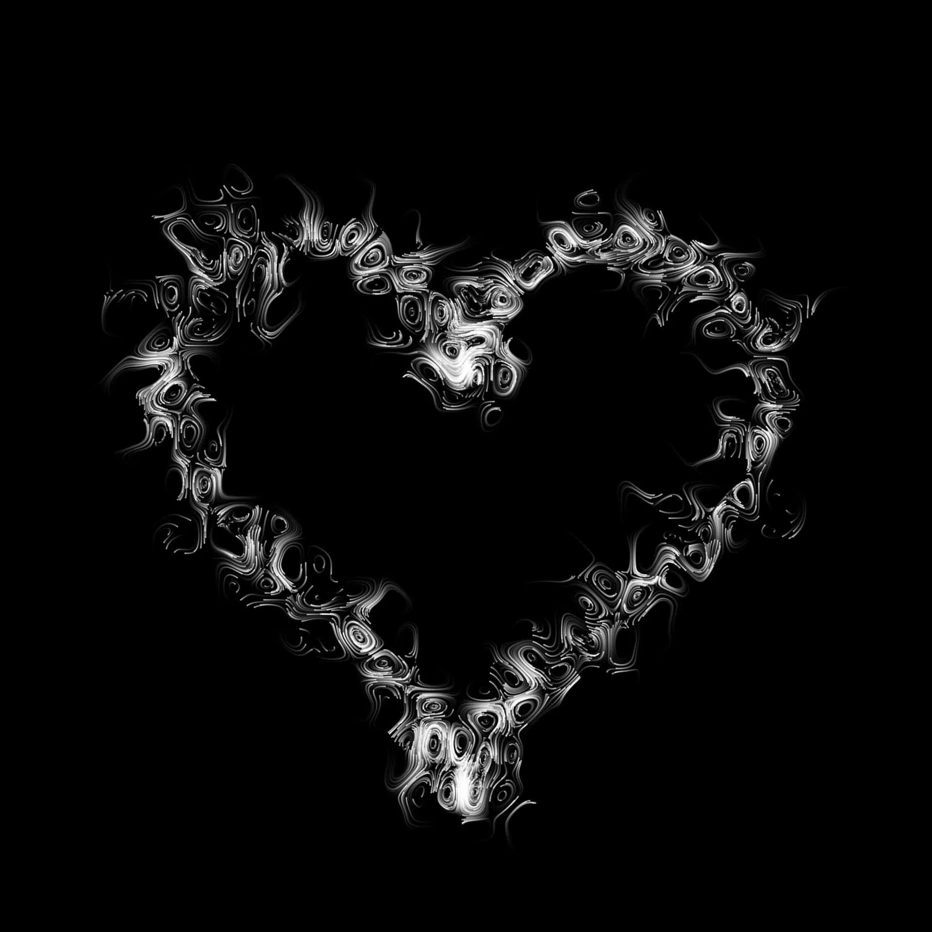 Black Heart Background