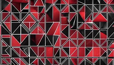 Red and black geometric background