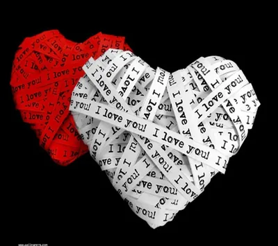 Red White Love Wallpaper