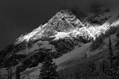 Desktop wallpaper Mountains, Earth, Mountain, Black & White 4K for PC