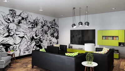 Living Room Wallpaper Design