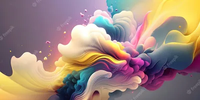 Whipped Pastel Cream Swirls HD Wallpaper